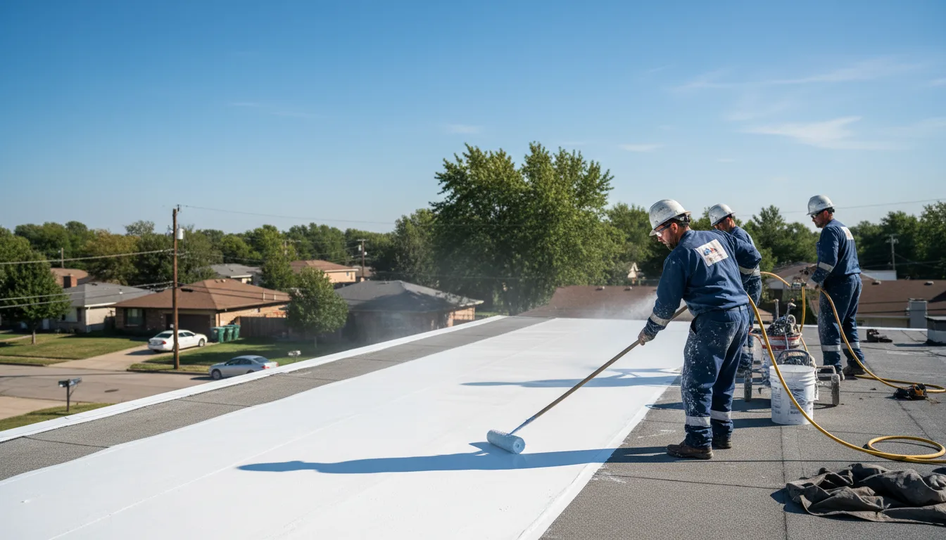 Commercial roof coating in Schnellville, IN near me